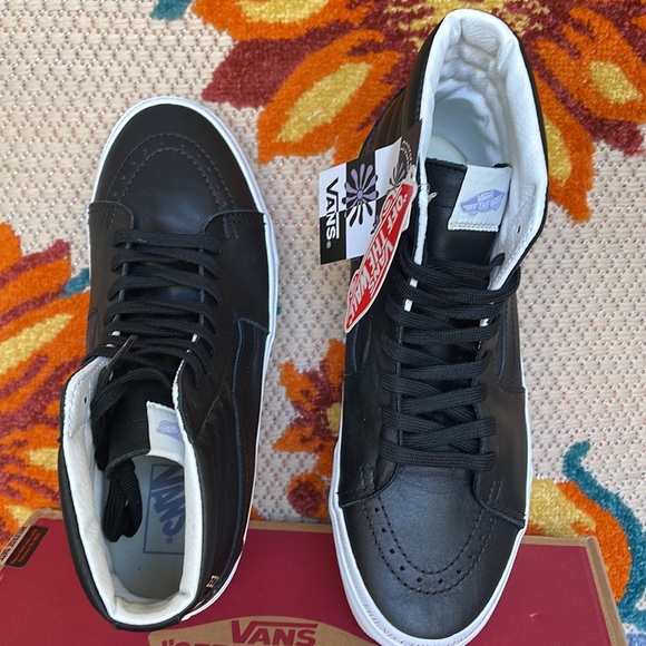 Vans Sk8-Hi Divine Black/True White Men’s sneakers leather - Picture 13 of 16